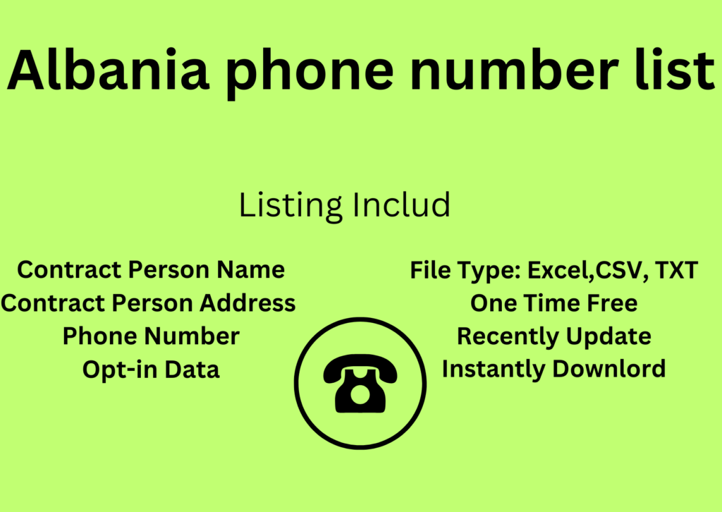 Albania phone number list
