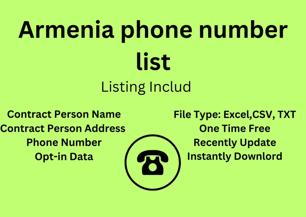 Armenia phone number list