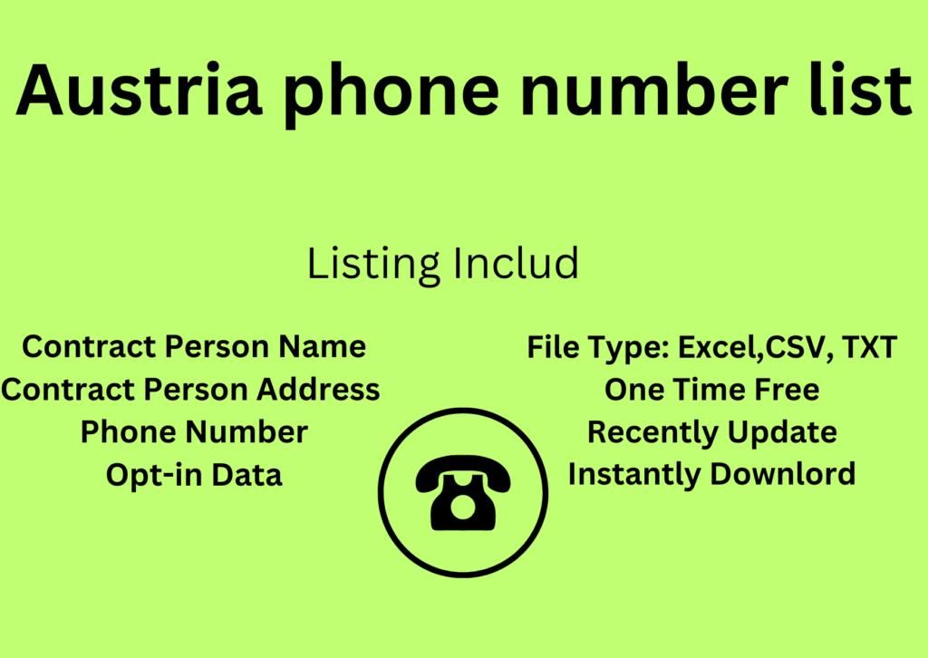 Austria phone number list