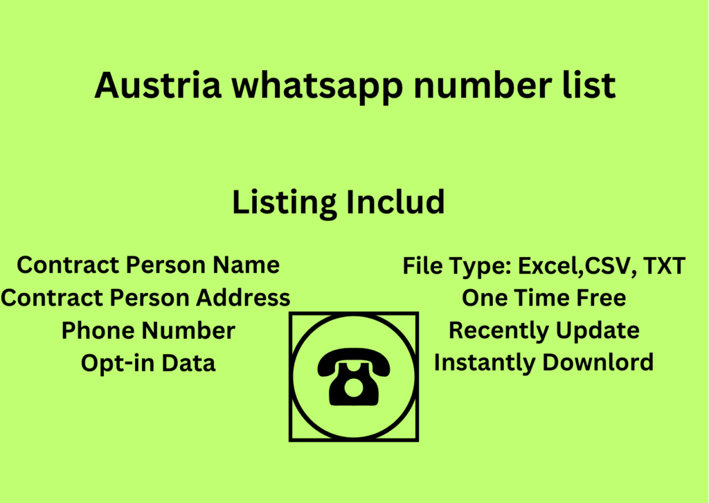 Austria whatsapp number list