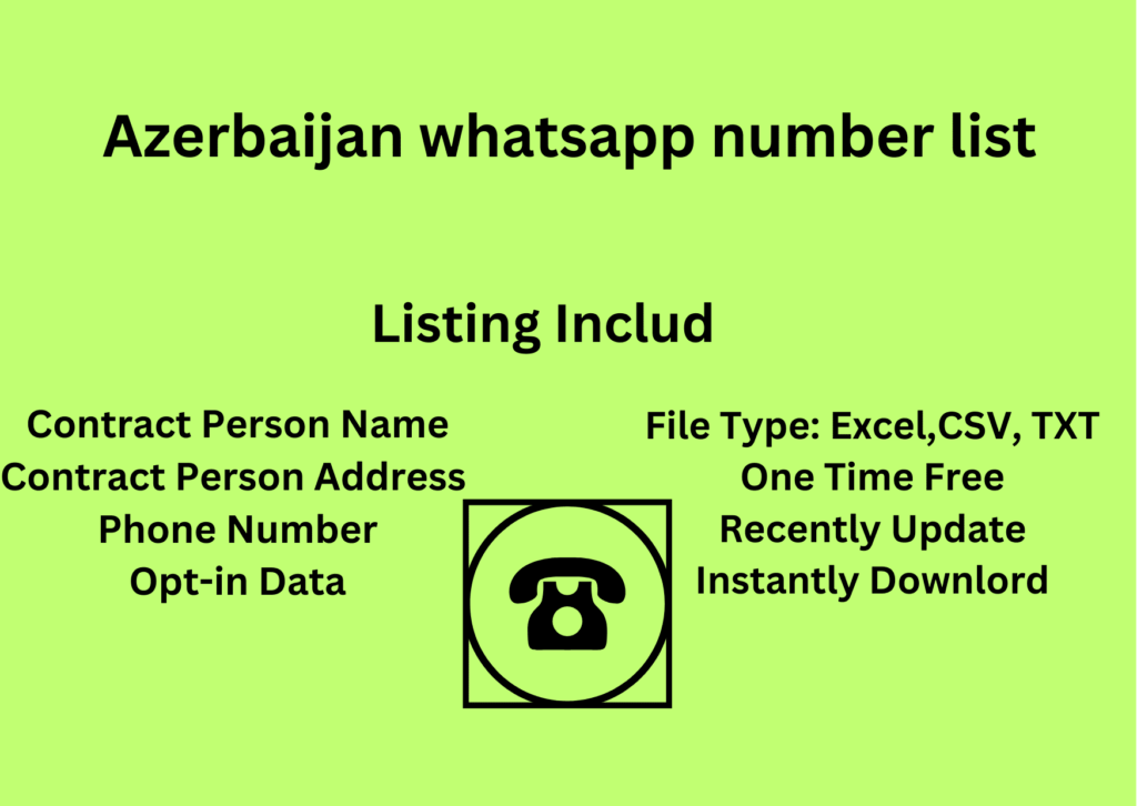 Azerbaijan whatsapp number list