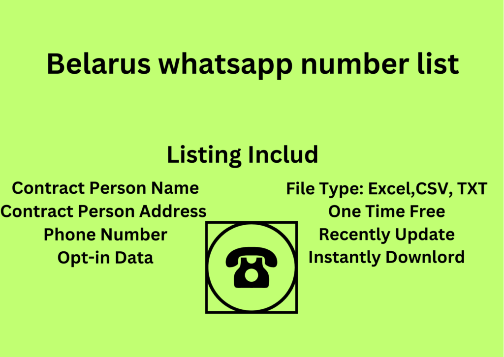 Belarus whatsapp number list