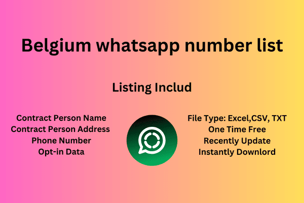 Belgium whatsapp number list