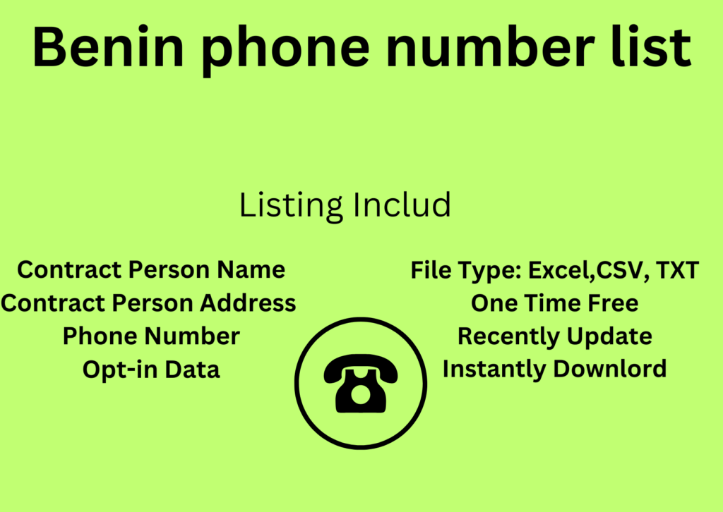 Benin phone number list