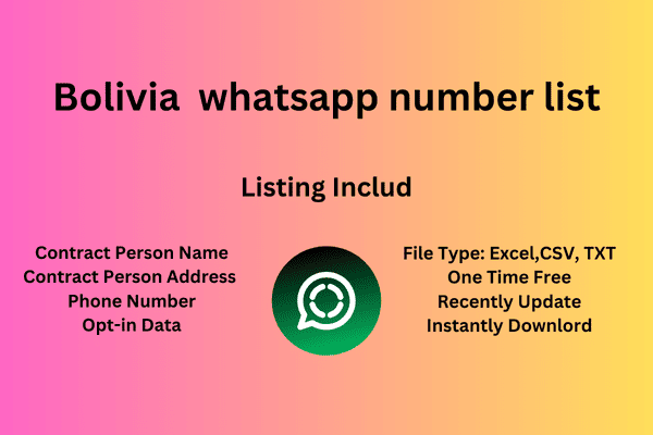 Bolivia whatsapp number list