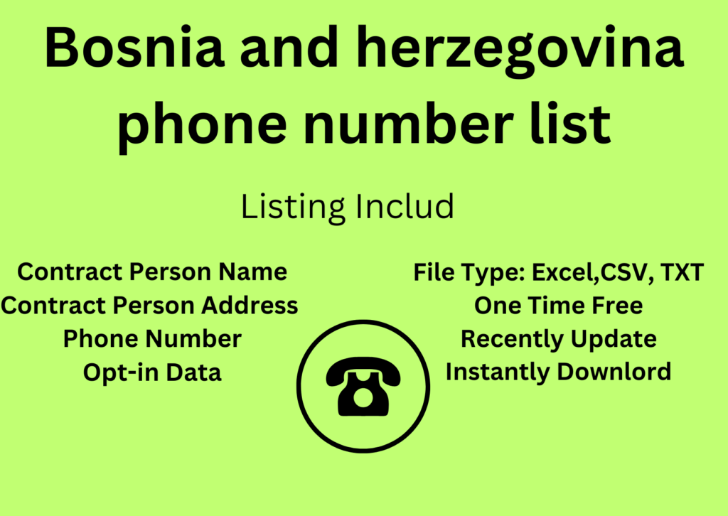 Bosnia and herzegovina phone number list