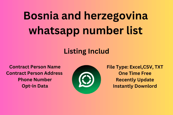 Bosnia and herzegovina whatsapp number list