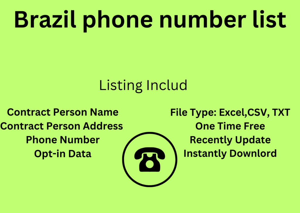 Brazil phone number list
