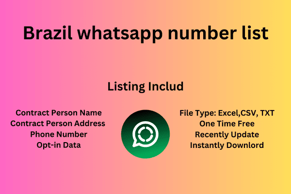 Brazil whatsapp number list