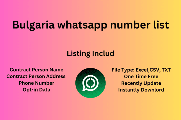 Bulgaria whatsapp number list