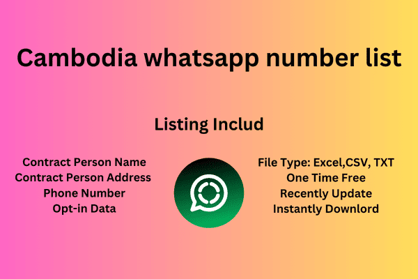 Cambodia whatsapp number list