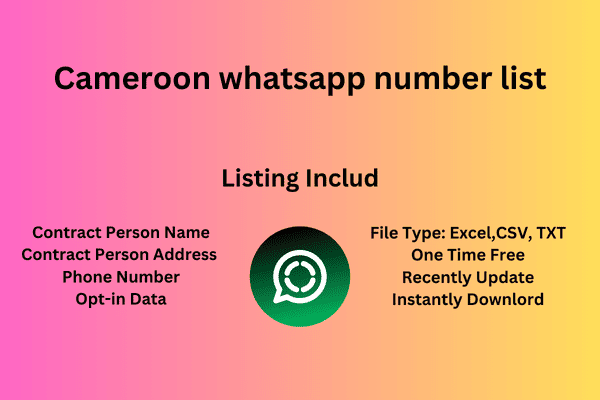 Cameroon whatsapp number list