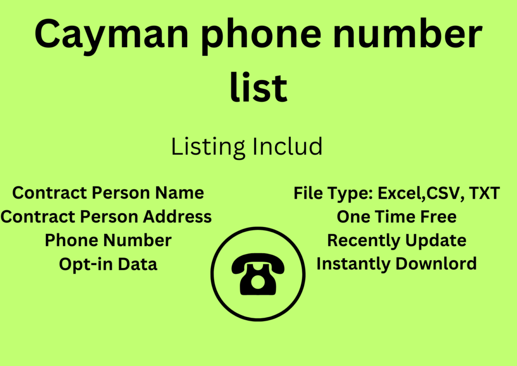 Cayman phone number list