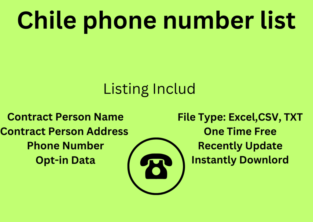 Chile phone number list