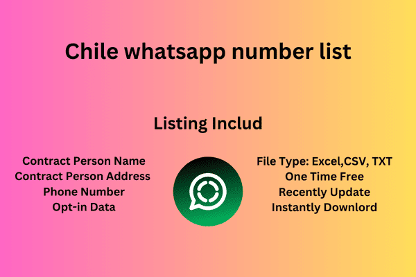 Chile whatsapp cell number list