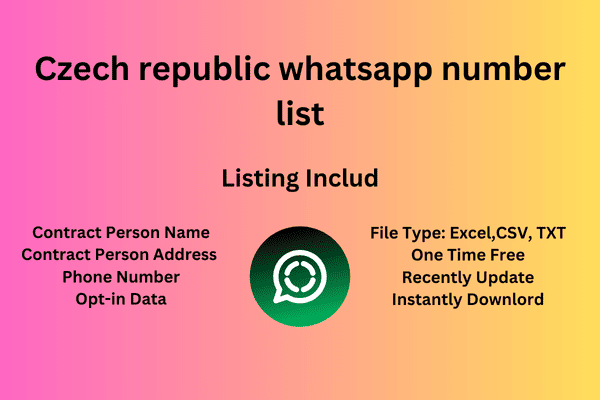 Czech republic whatsapp cell number list