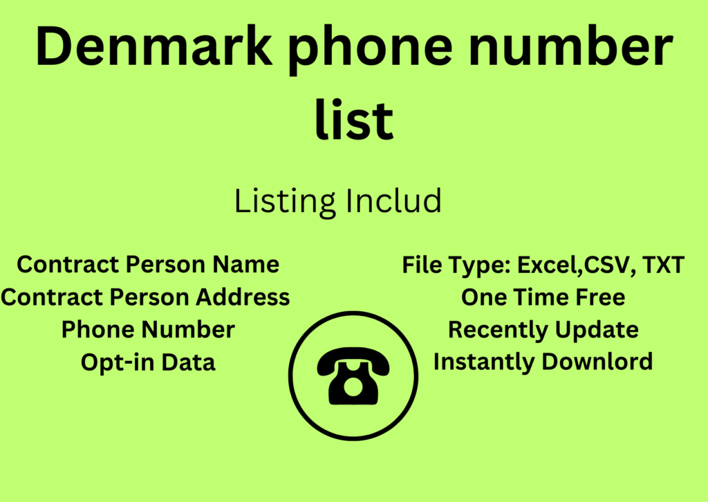 Denmark phone number list