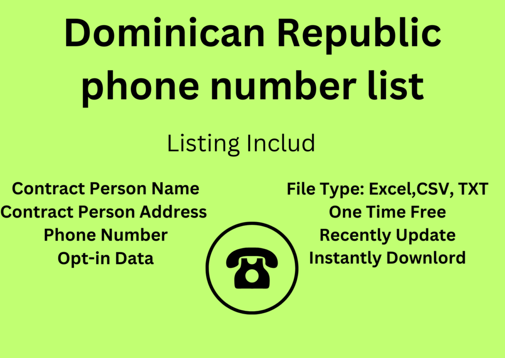 Dominican Republic phone number list