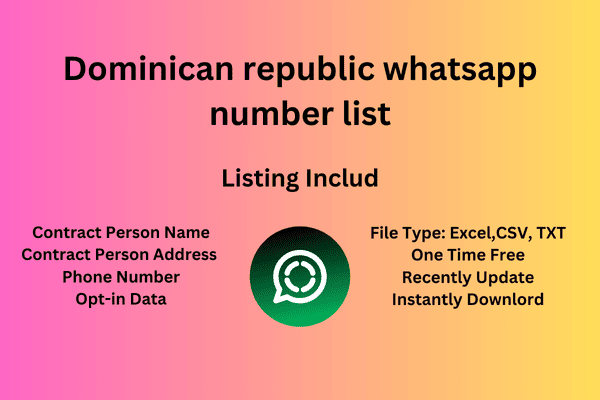 Dominican republic whatsapp cell number list
