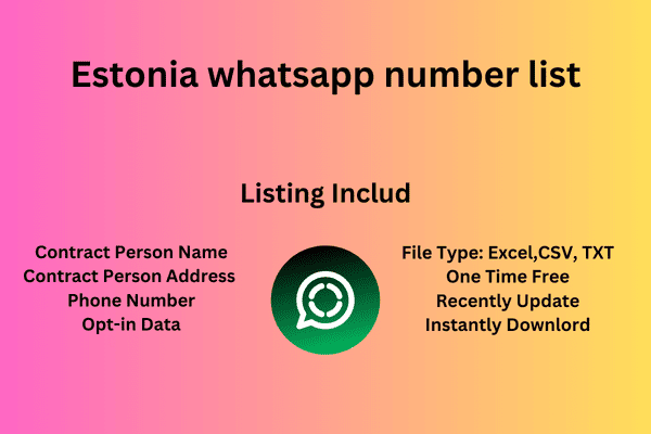 Estonia whatsapp cell number list