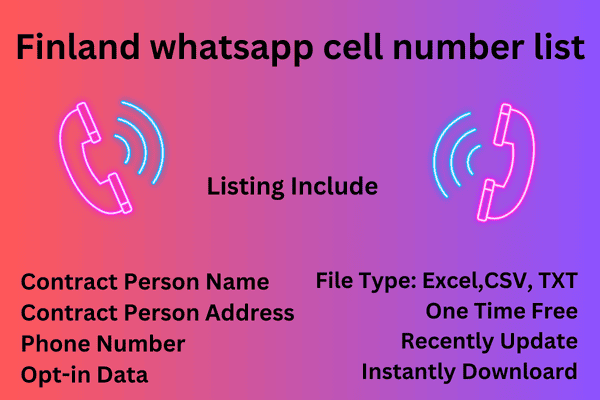 Finland whatsapp cell number list