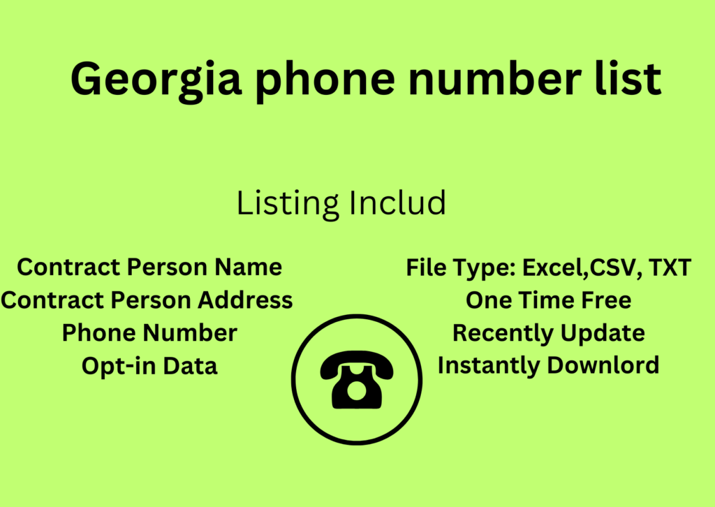 Georgia phone number list