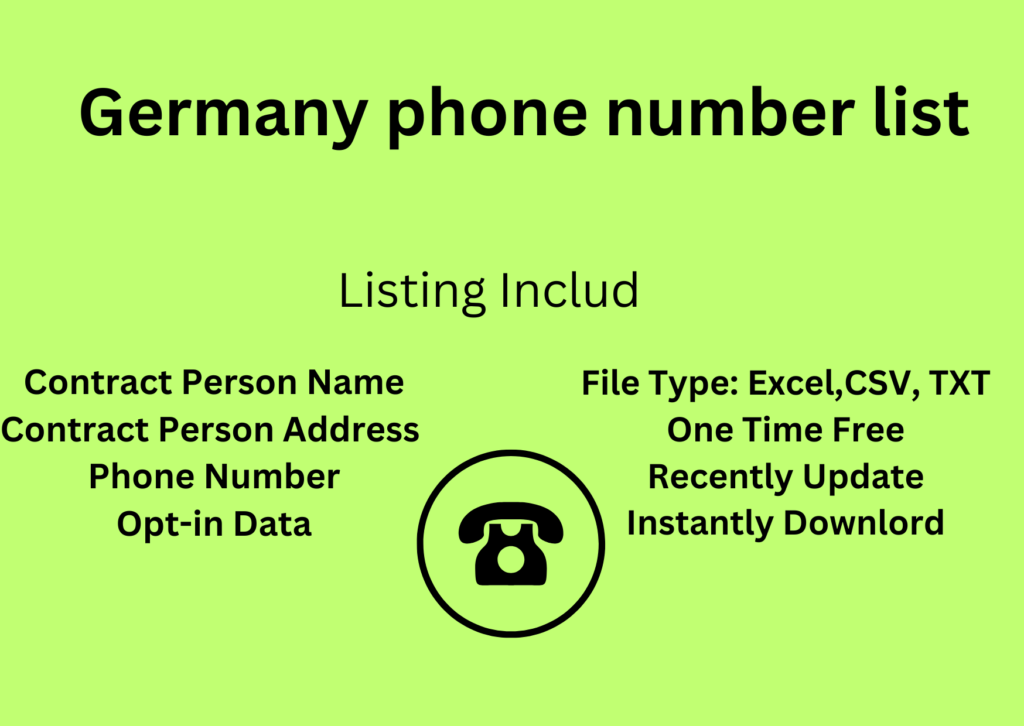 Germany phone number list