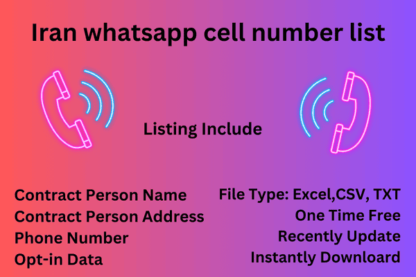 Iran whatsapp cell number list