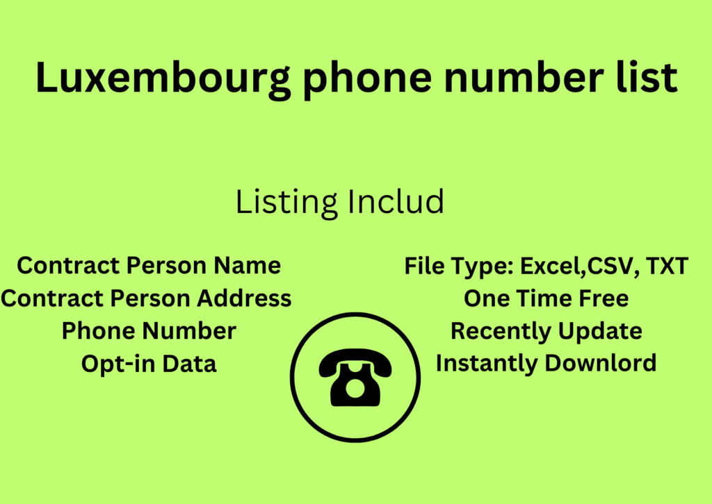 Luxembourg phone number list