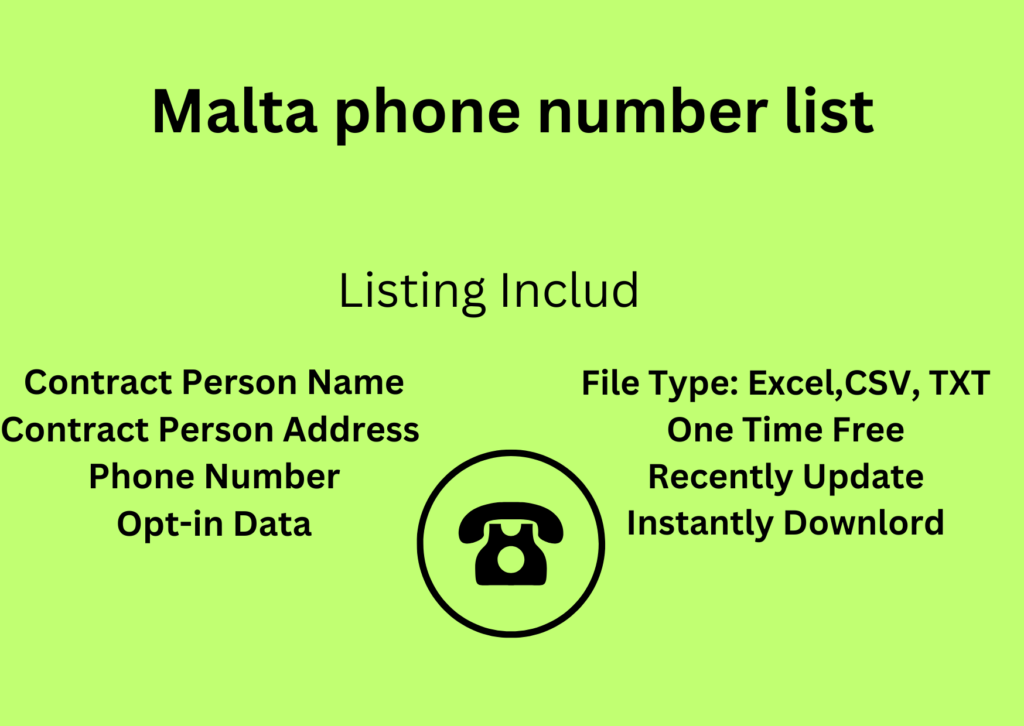 Malta phone number list