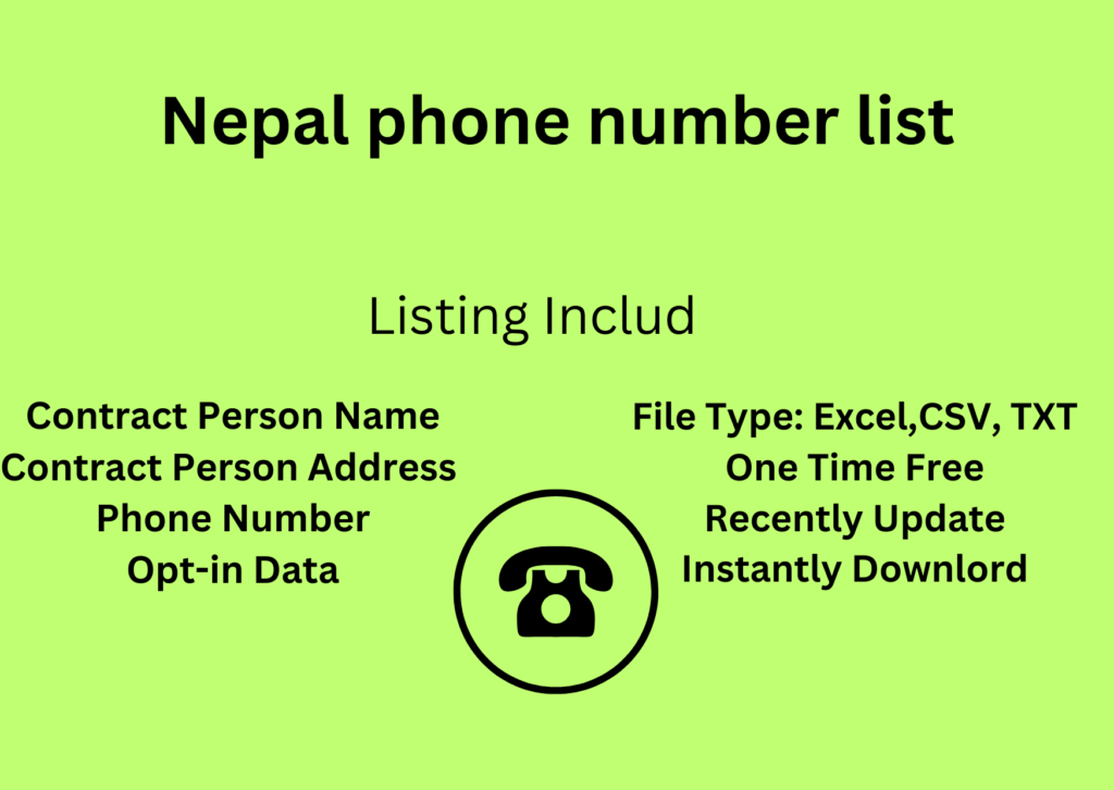 Nepal phone number list