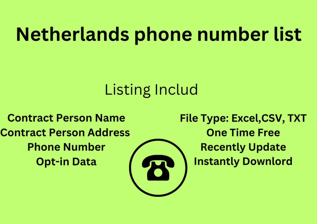 Netherlands phone number list