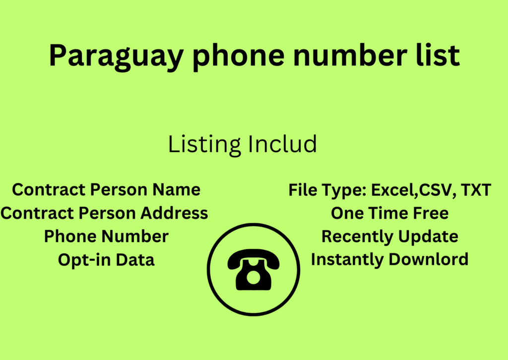 Paraguay phone number list