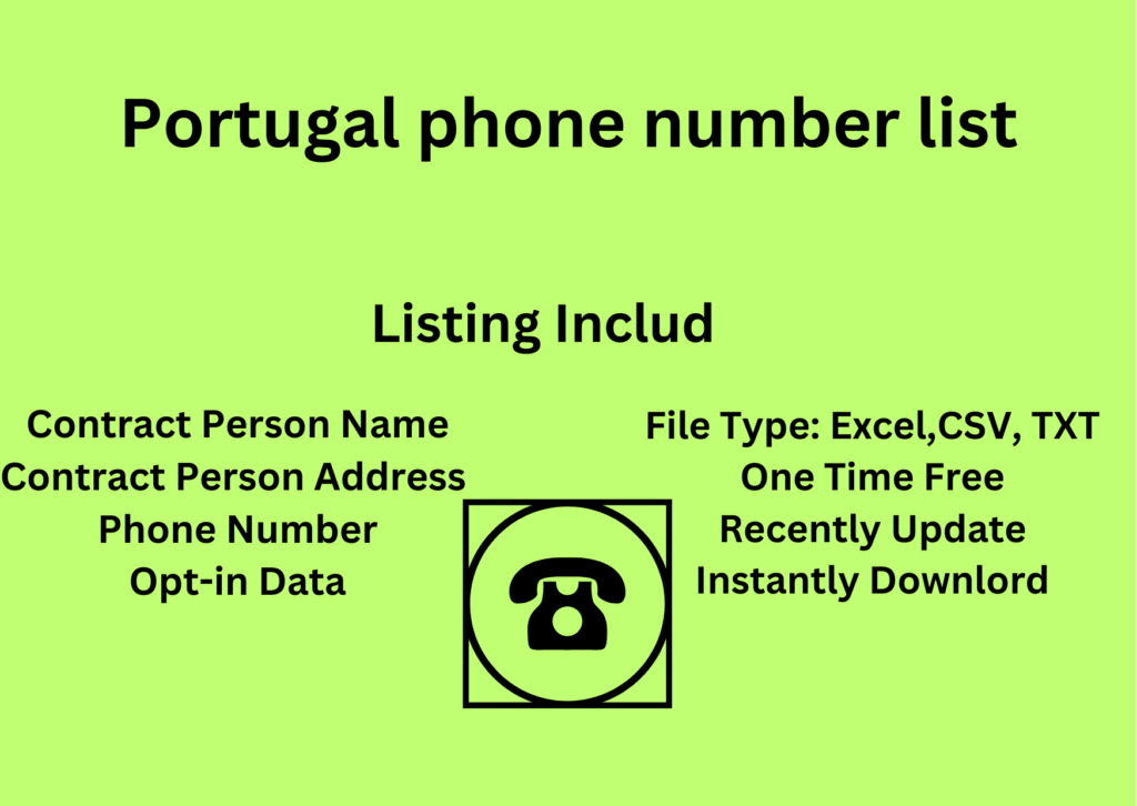 Portugal phone number list