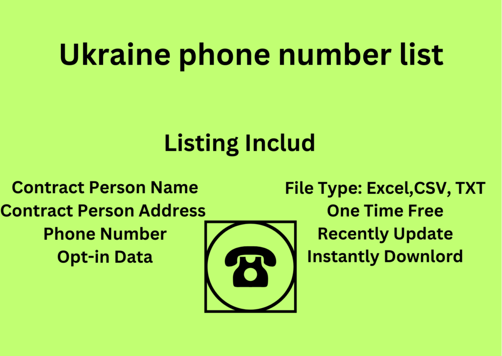 Ukraine phone number list