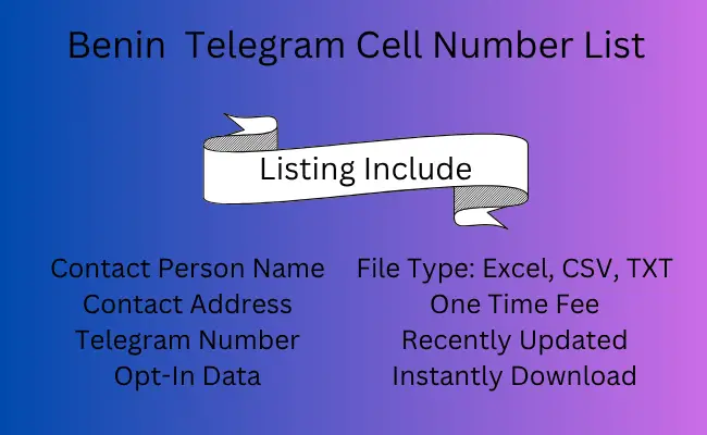 Benin Telegram Cell Number List