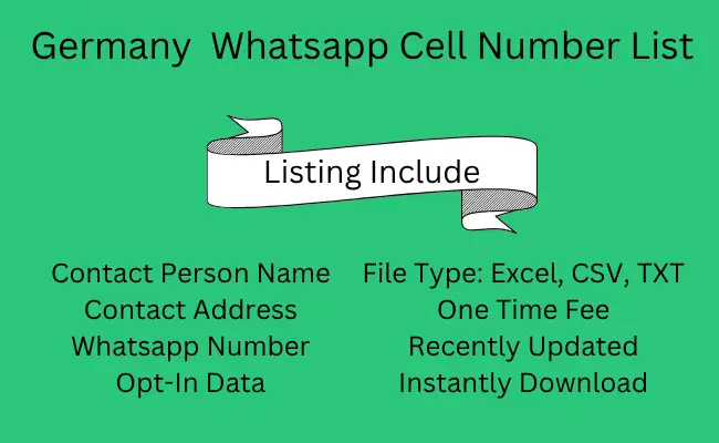 Germany Whatsapp Cell Number List