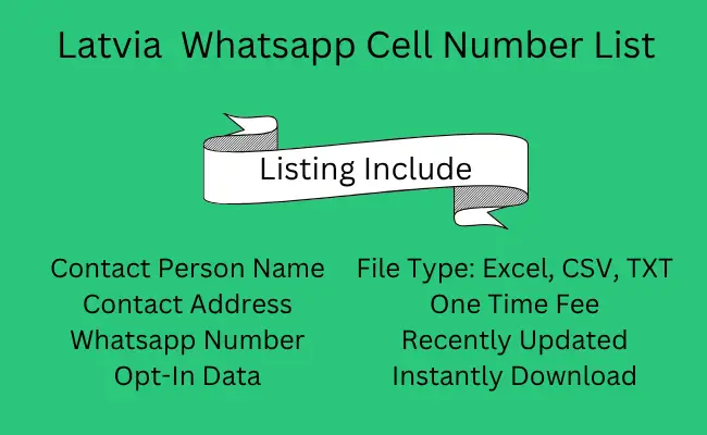 Latvia Whatsapp Cell Number List