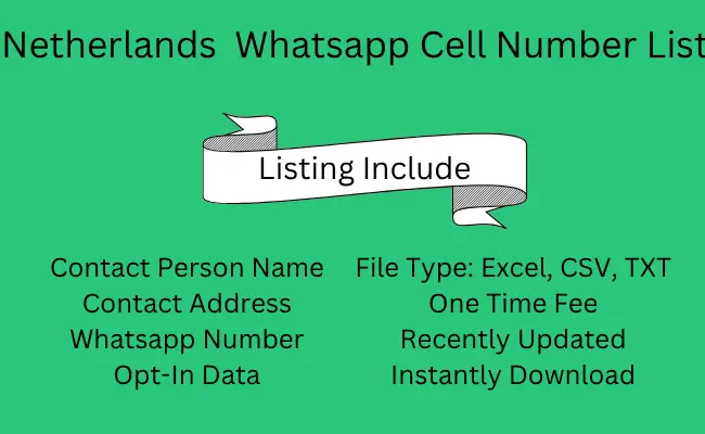 Netherlands Whatsapp Cell Number List