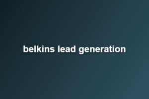 belkins lead generation