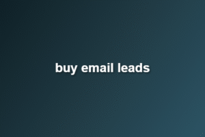 buy email leads