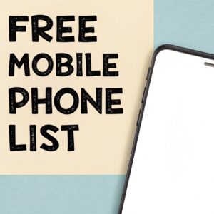 Free Mobile Phone List