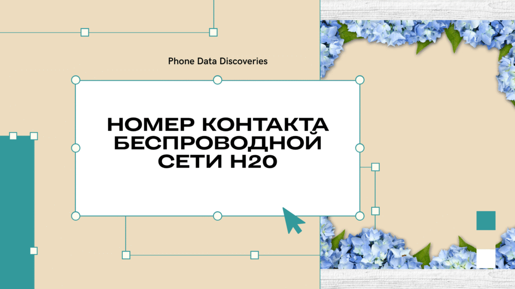 Номер контакта беспроводной сети H20
